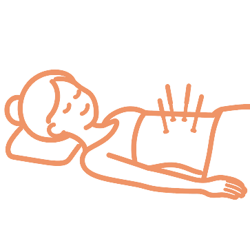 マタニティ鍼灸のイラスト。